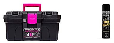 Muc-Off 285 Ultimate Motorcycle Care Kit - Must-Have Kit To Clean, Protect And Lube Your Motorbike - Includes Motorcycle Cleaner, Speed Polish And More & Chain Cleaner, 400 Millilitres