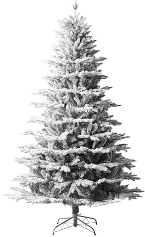 Snow Flocked Grey Fir Christmas Tree