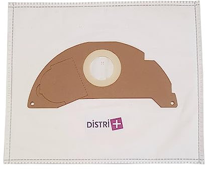 Distri+ - Sac aspirateur Karcher WD2, A2003, A2004, A2054, MV2. - La Pochette de 5 Sacs Microfibre
