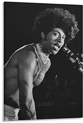 JITENG Sänger Little Richard 50er Jahre Vintage Poster Kunstwerke Bild Druck Poster Wandkunst Gemälde Leinwand Dekor Home Poster 30 x 45 cm
