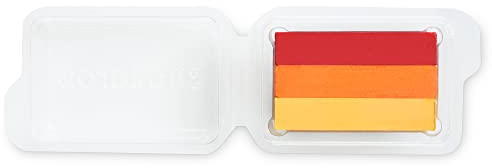 Snazaroo - Split Cake de 3 Colores Tigre - Paleta de 3 Colores de Pintura Facial y Corporal, Rojo Brillante, Naranja y Amarillo Ocre, Aguacolores, 28g