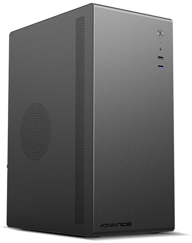 Chassis, Boitier PC Optima Series Noir en métal, Compatible mATX/mITX