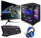 INFOMAX | PC Gamer Pack Completo - Ryzen 5 - RTX 4060 - 16 GB RGB - 1 TB - Pantalla de 170 Hz - Caja Acuario - Free OS