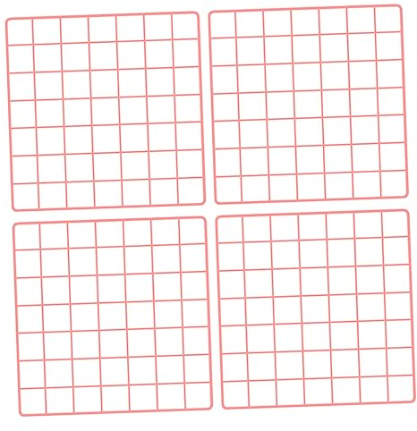 Warmhm 4 Stück Gitterdekoration Netzdekorationen anzeigen Memoboard aus Draht Ornament kreative Netz-Fotowandverzierung Aufhängenetz aus Eisen Lagerung Foto Wand Siebdruck Tafel Eisennetz