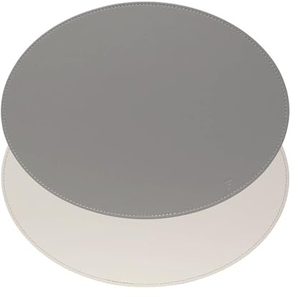 Freeform Duo Platzset oval, Pflaume/Elfenbein, 2er-Set, Tischset