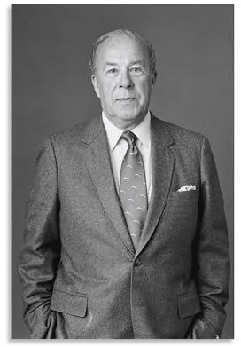 PURRCOCO Poster aus dem 21. Jahrhundert, amerikanische Politiker, George Pratt Shultz, 8 Druck, Fotokunst, Gemälde, Leinwand, Poster, moderne Dekoration, Poster, 30 x 45 cm