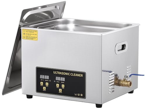 Professioneller 10L Ultraschallreiniger aus Edelstahl mit Heizung bis zu 80°C und Timer - Ideal für die Reinigung von Brillen, Schmuck, Uhren und Zahnersatz auf der Tischplatte