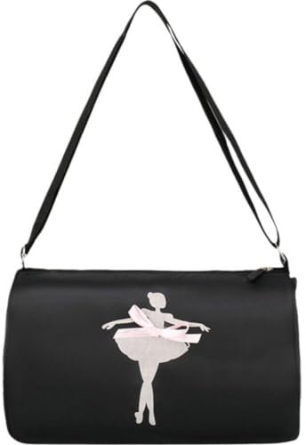 Hrippy Bolso De Baile De Ballet para Niñas, Bolso De Hombro De Bailarina, Bolso De Mano, Bolso Cruzado, Bolso Escolar, Bolso De Lona Deportivo para Gimnasia