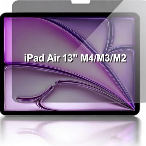 LanQii Sichtschutz Kompatibel mit iPad Air 13 Zoll M4/M3/M2 (2026/2025/2024), PET Blickschutzfilter, 360-Grad Privacy Displayschutz Anti-Spy Schutzfolie für iPad Air 13 Zoll M4/M3/M2