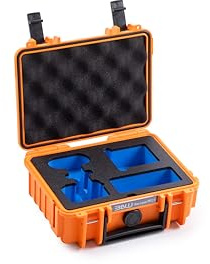B&W International B&W Transportkoffer Outdoor für Insta360 GO 3 und GO 3S - Type 500 orange - wasserdicht nach IP67 Zertifizierung, staubsicher, bruchsicher und unverwüstlich