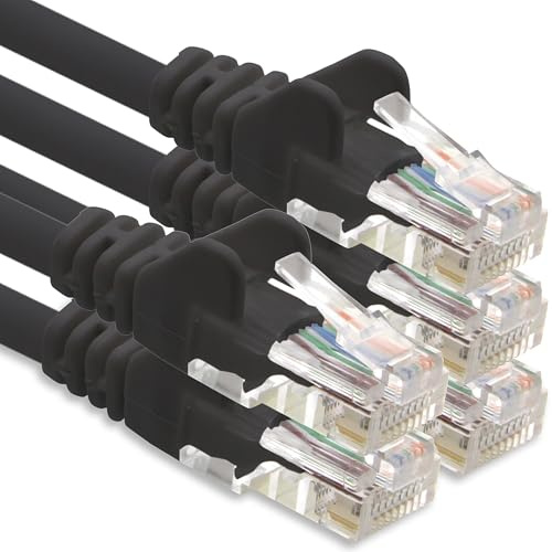 1CONN Cable de red CAT-6 RJ45 5x 2 m - negro