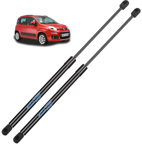 Koaudb 2x Heckklappendämpfer für Fiat Panda 169 2016 2015 2014 2013 2012 2011 2010-2003 Kofferraum Dämpfer Gasdruckdämpfer Gasfeder Heckklappe Schwarz Gasfeder Dämpfer Replace für #46827091