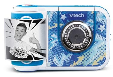 VTech - KidiZoom Print Cam Graffiti - Appareil Photo Instantané Enfant, Impression sans Encre, Selfie, Vidéo HD - Écran Couleur et Activités Créatives - Cadeau Enfant Dès 5 Ans - Contenu en Français