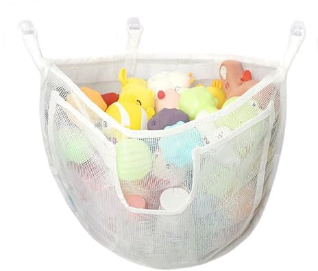 kdkskss Badspielzeug Aufbewahrung,Großvolumiger Halter - Großes Netz Aufbewahrungskorb Für Spielzeug In Bad Kinderzimmer Wohnung Dusche