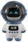 Qcwwy Intelligenter Sprach -KI -Lautsprecher, 6W HD Sound Smart Lautsprecher mit Uhr und Nachtlicht Geeignet für die Dekoration des Wohnzimmers Im Wohnzimmer Im Wohnzimmer Im (White)