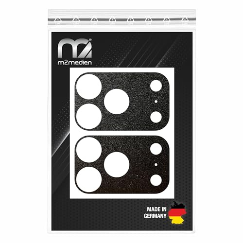 Aufkleber für iPhone 17 Pro Max Kameraplateau – Dicker Vinyl-Skin zum Abdecken des Hüllen-Ausschnitts & Schutz des Aluminiums (iPhone 17 Pro Max Plateau Sticker, Schwarz Matt/Rau)