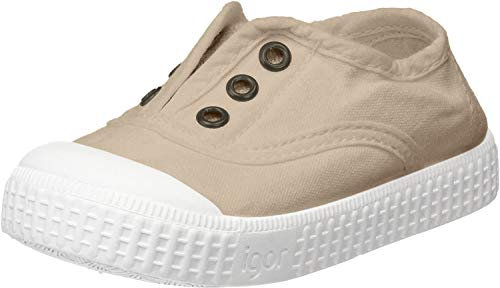 IGOR - Zapatilla Berri de Lona Lona Unisex-niños Color: Beige Talla: 28