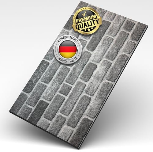 AS Country Stone® Wandverkleidung Steinoptik | 100x50x2 cm | 3D Effekt Wandpaneele Steinoptik für Küche und Wohnzimmer | Innen- und Außenbereich - 3D Wandpaneele - Akustikpaneele
