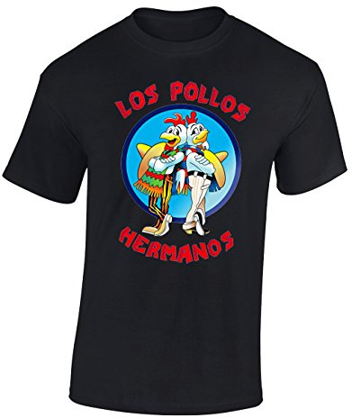 Crown Designs Los Pollos Hermanos Crime Lord TV Show Inspired for Men & Teenagers T-Shirts Tops