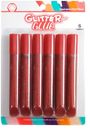 Memotak Colla Glitter gr.12,5 6 pz. Rosso