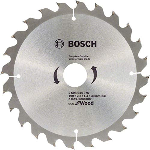 Bosch Professional Accessories Kreissägeblatt Eco für Wood 190 * 30 mm, 24 Zähne