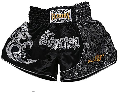 FLUORY Muay Thai Fight Shorts, MMA Shorts Bekleidung Training Käfig Kampf Grappling Martial Arts Kickboxing Shorts Kleidung