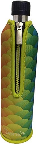 Biodora Dora ́s Glass Bottle with Neoprene Cover, Schuppe, 500 ml