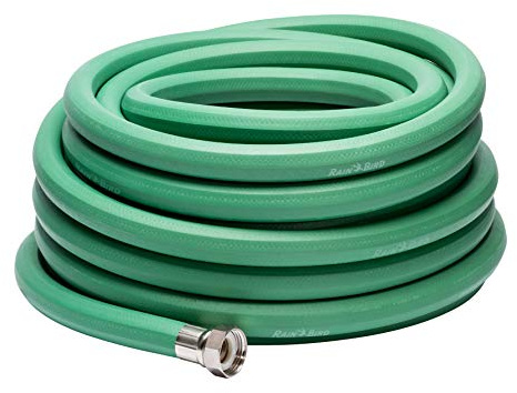 Rain Bird PGH50 Premium-Gartenschlauch, 100% EDPM-Gummi, sechseckig, 1,6 cm Innendurchmesser x 15,7 m lang, Grün