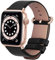 Fullmosa Cinturino per Apple Watch 41mm/40mm/38mm, Cinturini in Pelle di Ricambio Compatibile con Apple Watch Serie 8 7 6 5 4 3 2 1, Apple Watch SE 2/ SE, Nero