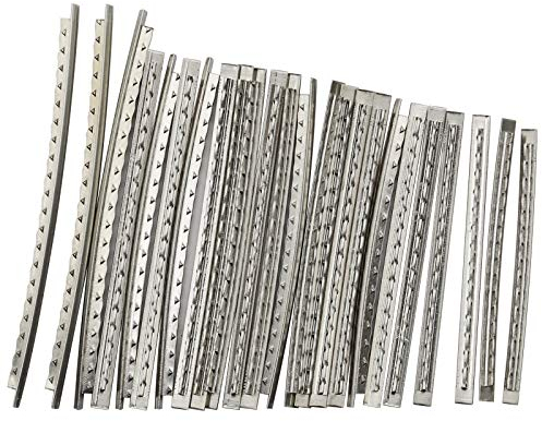 The Lord of the Tools 24 Stück 2,9 mm Breite 24 Bünde Bass Gitarre Kupfer Bünde Draht Set verschiedene Längen für Gitarre Griffbrett Ersatzteile