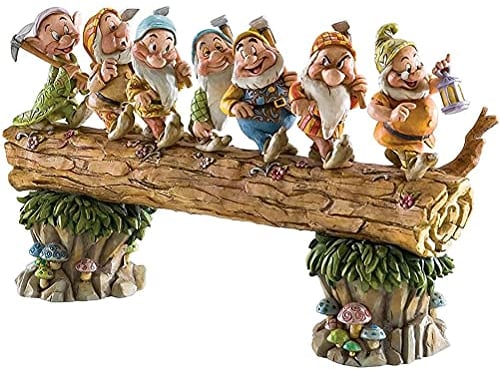 Chiyyak Sept nains Gnomme jardin en résine - Décoration intérieure et extérieure