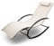 BITUXX Sonnenliege Gartenliege Relaxliege Schaukelliege Liegestuhl Schaukelstuhl (1 Liege)(Beige)