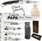 Laguiole Klappmesser personalisiert - graviertes Messer mit Gravur auf der Klinge - Taschenmesser graviert mit Name - eingraviertes Messer - Geschenk für Papa, Geburtstag, Weihnachten - Marron.DESSIN