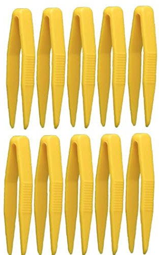 Pince à épiler en Plastique, 10 pcs Multifonctions Mini Pince à épiler en Plastique Enfants Jouets Pince pour Bricolage Fait à la Main