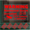 5 x M2 Small Monitored Alarm System Signs Installed and CCTV Video Recording Stickers RED On Clear Camera Security Warning Window Mini Self Adhesive Vinyl 90x60mm