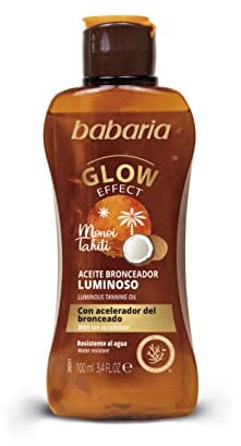 Babaria - Aceite Corporal Autobronceador Cocunat | Autobronceador Corporal Formato Viaje 100ml | Aceite Bronceador Con Hidratación | Coconut Bronceador Natural