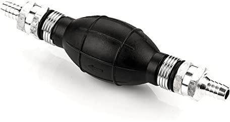 LST Kraftstoff Handpumpe Umfüllpumpe mit 10mm Schlauchanschluss, Förderpumpe für Benzin, Diesel, Öl, Wasser, Sechskantgewinde 22 mm, Einwegpumpe, Siphonpumpe für Kraftstoffsysteme