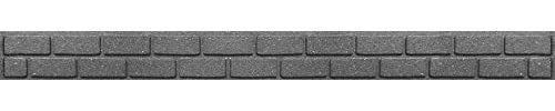 Garden Gear Ultra-Curve EZ Border Flexible Edging Stone Effect Eco Friendly Recycled Rubber Small Brick Edging in Grey (Grey x1)