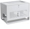 wifi wireless router storage box WiFi Router Storage Box Modem Router Cover Plastic Shelf Power Strip Cable Management Hider Rack Office Desktop Organizer Stand modem router holder hider (Color : Gri