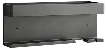 DYOUen Wandhalterung Curling Halter Organizer Stand Lagerregal für Dyson Airwrap, Edelstahl ohne Stanzen Aufbewahrungshalter (Stil 3)