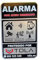 EWIG NO PARECE REAL, LO ES. Realizado en ALUMINIO. Cartel empresa venta de ALARMAS Especial piso Cartel disuasorio Alarma SUPER CALIDAD, 9x14cm.