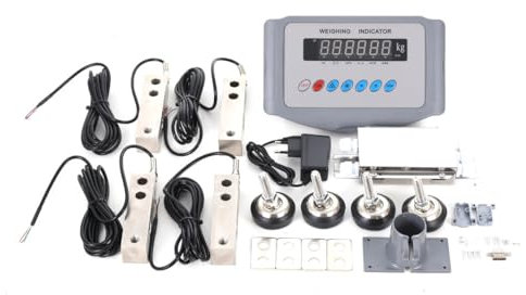 SUDEG 8 Tonnen Fahrzeugwaage LKW Waage Schrottwaage Pferdewaage Viehwaage (0-8000 kg),Messschritte: 1kg,kg-lb-Umrechnung Plattformwaage