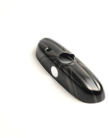 Rückspiegelgehäuse Schwarz Für MINI Für Cooper F54 F56 F55 F57 F60 Auto Rückspiegel Abdeckung Gehäuse Fließheck PC Kunststoff Auto Styling Auto Spiegelkappen (Farbe : The Black Flag, Größe : with Ho
