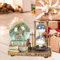 Kristall-Schneekugeln mit Sanduhr-Timer und LED-Musik für Erwachsene, einzigartig, Vintage-Messing-Schneekristallkugel, Paris, Eiffelturm für Zuhause, Schneekugeln, Dekoration, Geschenke