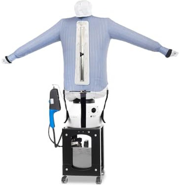 EOLO Stira Camicie SA19 S FULL INOX Stirasciuga Automatico Asciugatrice Stiratore Spazzola Caldaia Generatore di Vapore Manichino Gonfiabile Professionale Made in Italy Garanzia 5 Anni Efficienza A++