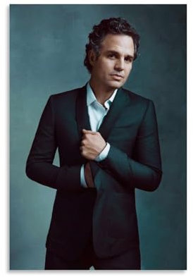QEWSAR Mark Ruffalo Poster mit berühmten Schauspielern, Wandkunst, Rollen, Leinwand, Gemälde, Bild, Wohnzimmerdekoration, Zuhause, 20 x 30 cm
