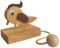Sharplace Woodpeckered Türklingel, Vogelform, Türklopfer, handgefertigt, Glockenspiel, kreatives Design, Türglocke, Holztürklingel für Büro und Zuhause
