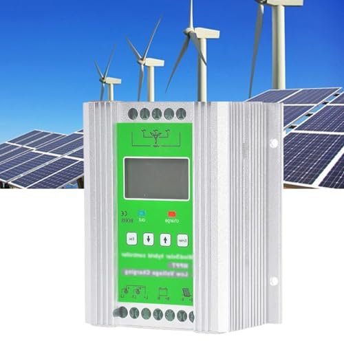 HCAUYNN Mppt Wind Solar Hybrid Controller FüR 1000W Wind/Solarpanel, Hybrid Mppt Boost Controller Mit Booster-Funktion, Spannung Automatisch,48V