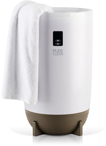 PureClean Towel Warmers Bucket, with Customized Fragrance for Spa and Bathroom, Luxury Towel Heater Gifts for Him & Her, Auto Shut Off, Fits 2 Large Towels, Blankets, Bathrobes, PJ's (Taupe)