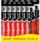COLGATE Brosse à dents manuelle Slim Soft Charbon - brins souples, élimination de la plaque dentaire - efficacité cliniquement prouvée - lot de 12